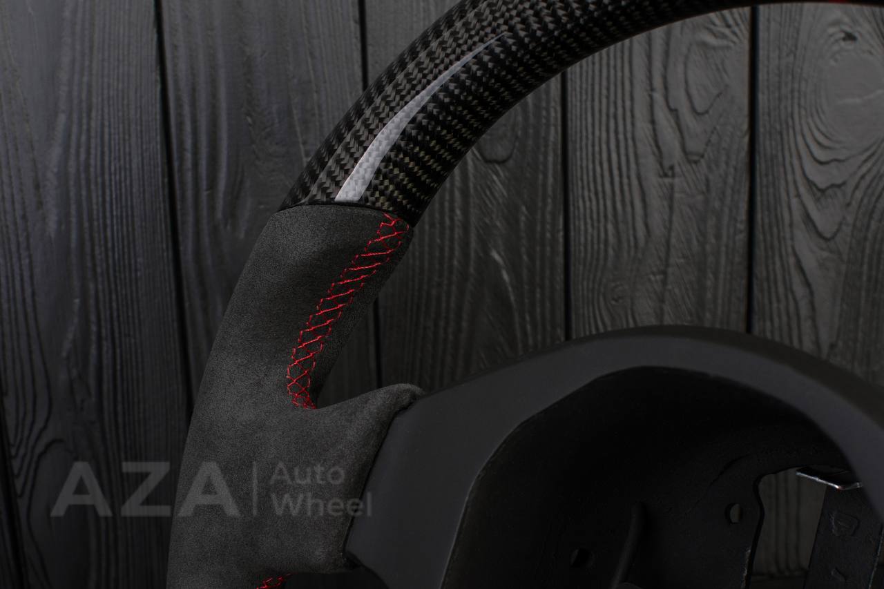 Steering wheel Lamborghini Murcielago Service/Modification Carbon Fiber/Alcantara/Red stripe - Image 14