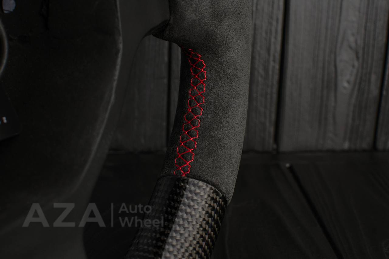 Steering wheel Lamborghini Murcielago Service/Modification Carbon Fiber/Alcantara/Red stripe - Image 15