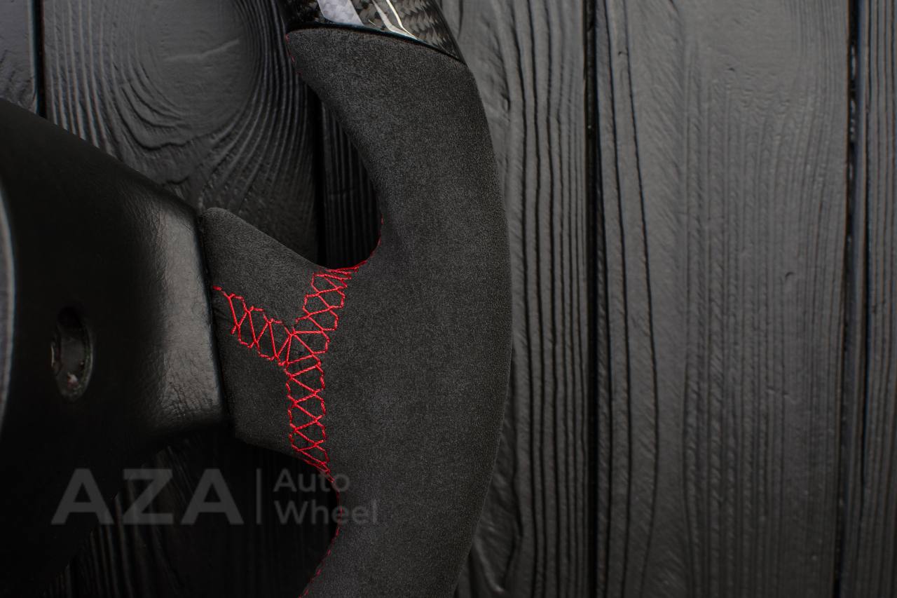 Steering wheel Lamborghini Murcielago Service/Modification Carbon Fiber/Alcantara/Red stripe - Image 16