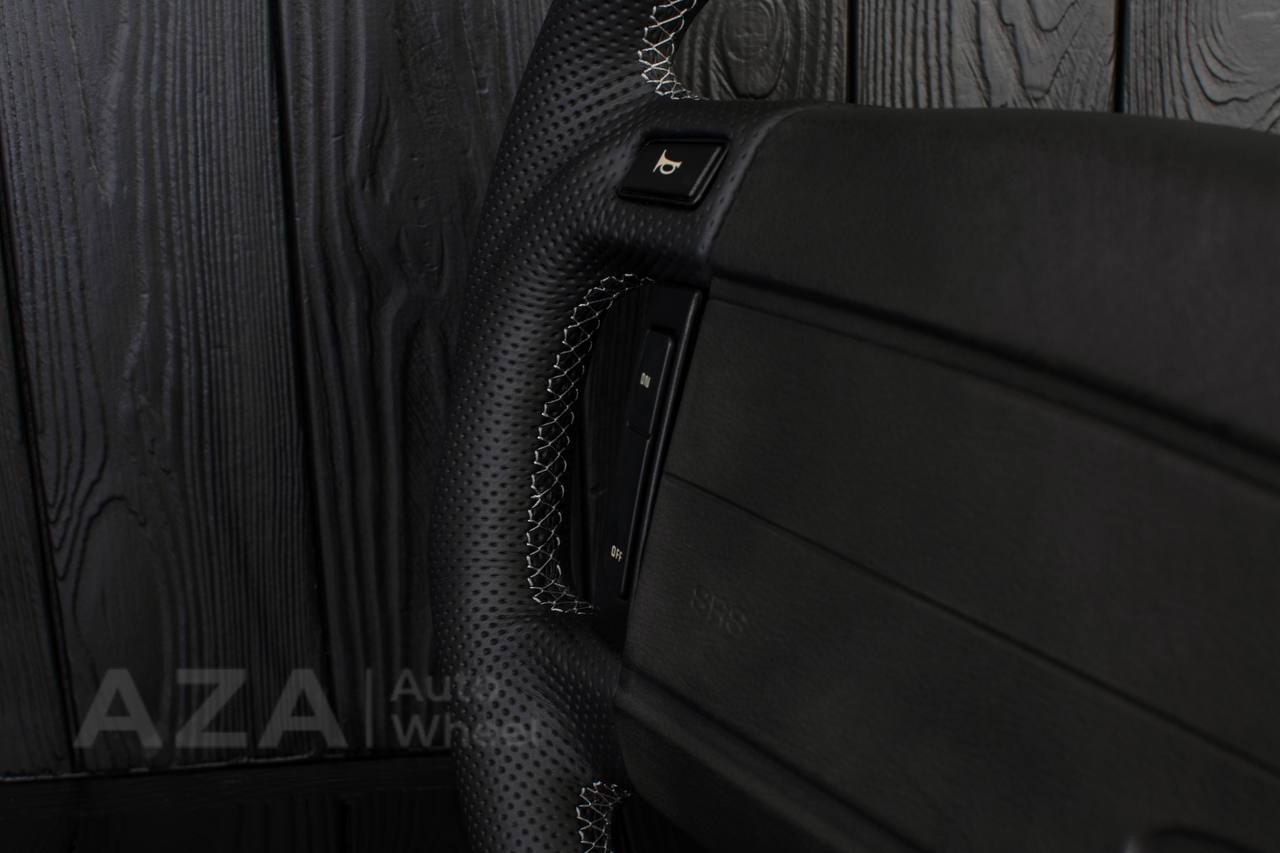 Steering Wheel Fox Body Ford Mustang GT Cobra SVT Saleen Roush Alcantara/Perforated leather/Gray stripe - Image 8
