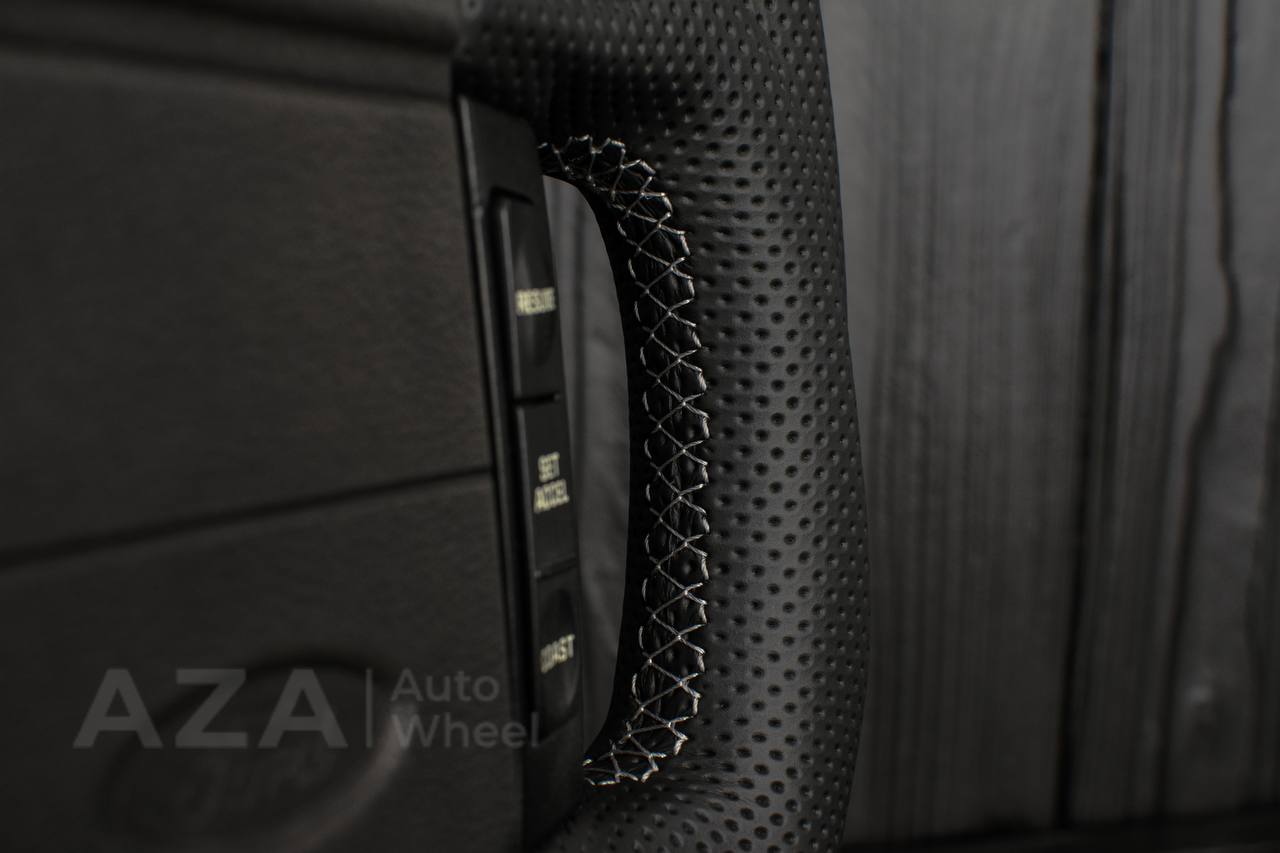Steering Wheel Fox Body Ford Mustang GT Cobra SVT Saleen Roush Alcantara/Perforated leather/Gray stripe - Image 15