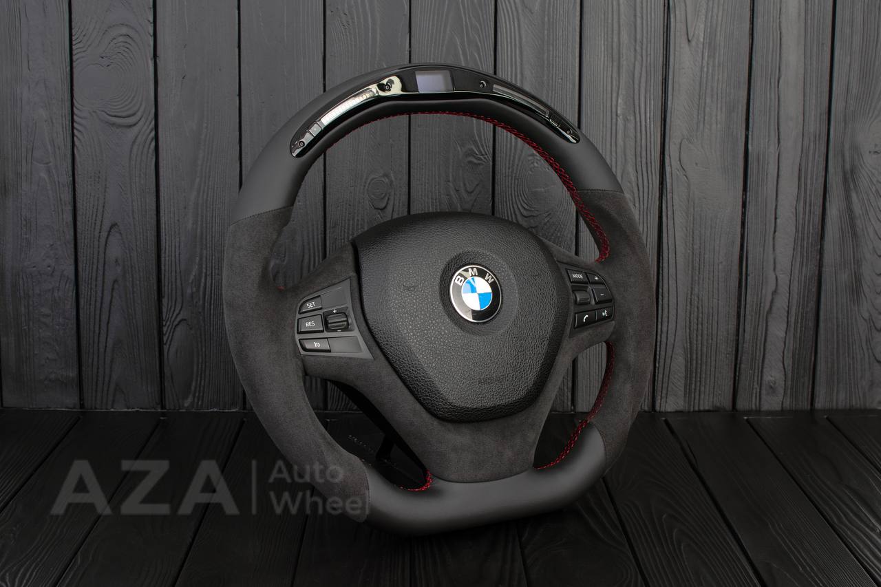 Steering wheel BMW F3X F2X SPORTLINE Alcantara/Napa/Led screen - Image 4