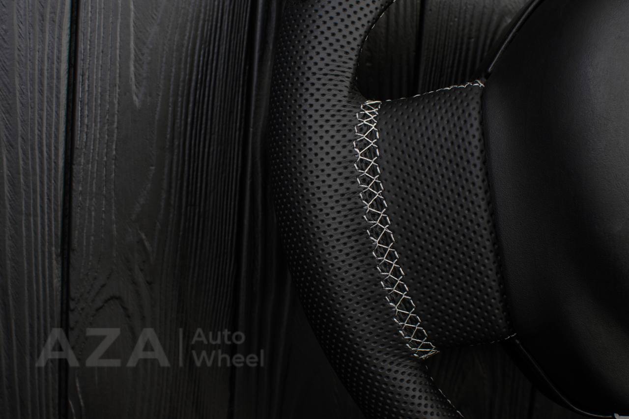 Steering wheel DODGE RAM 1994-2007 Napa Italian leather/Alcantara/Perforated leather/Gray stripe (can be any color) - Image 6
