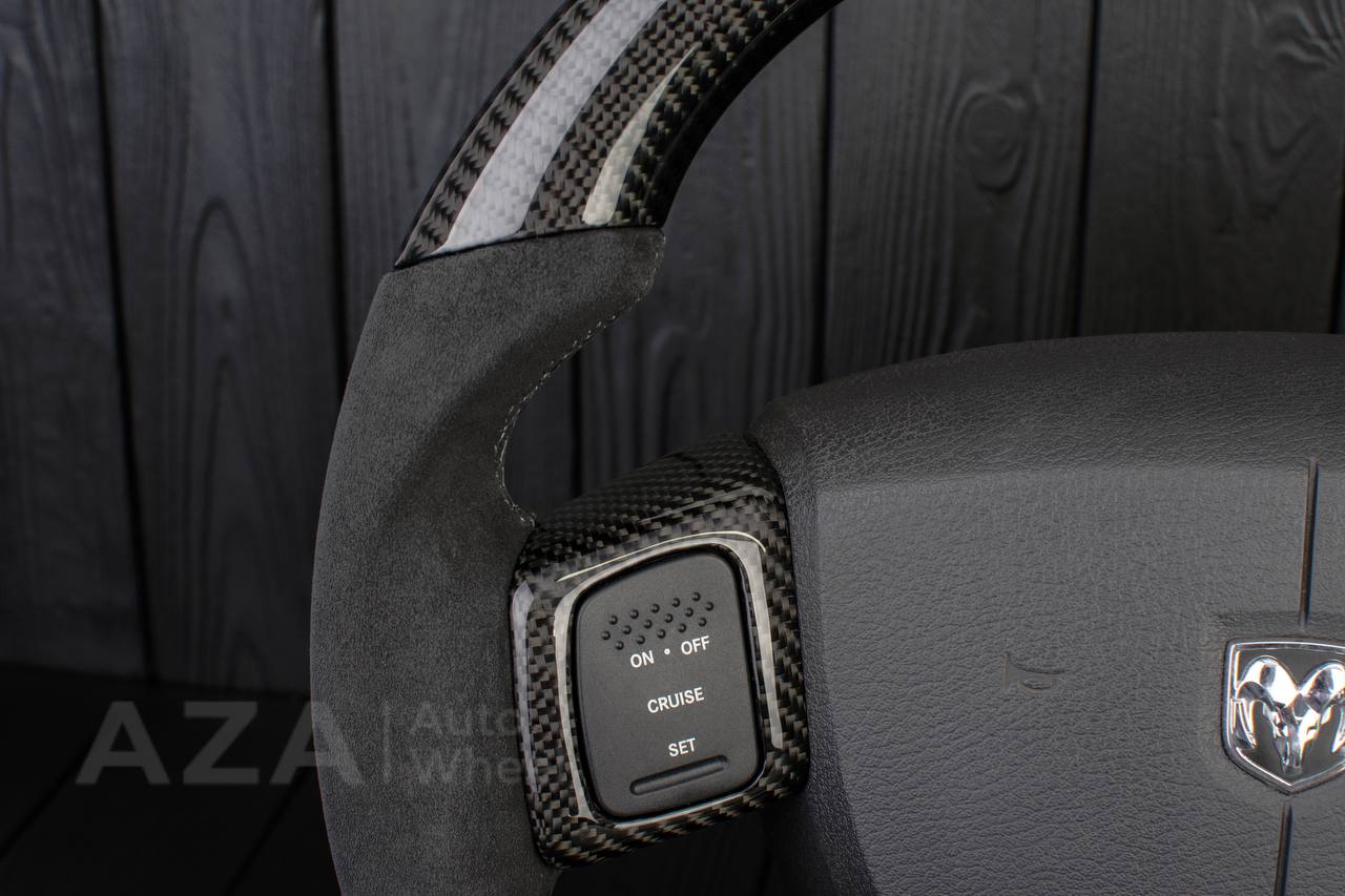 Steering wheel Dodge 2004-2008 Carbon fiber/Alcantara/Gray stripe - Image 12
