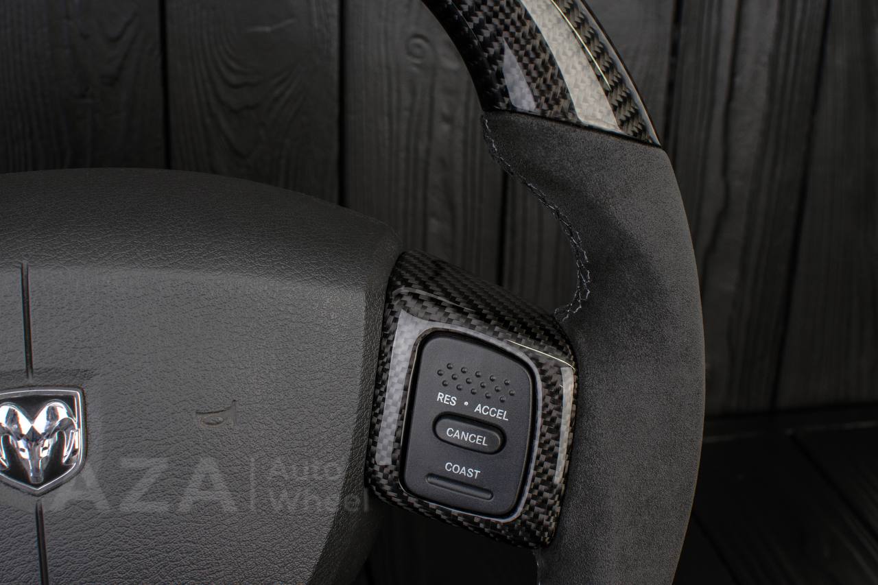 Steering wheel Dodge 2004-2008 Carbon fiber/Alcantara/Gray stripe - Image 13