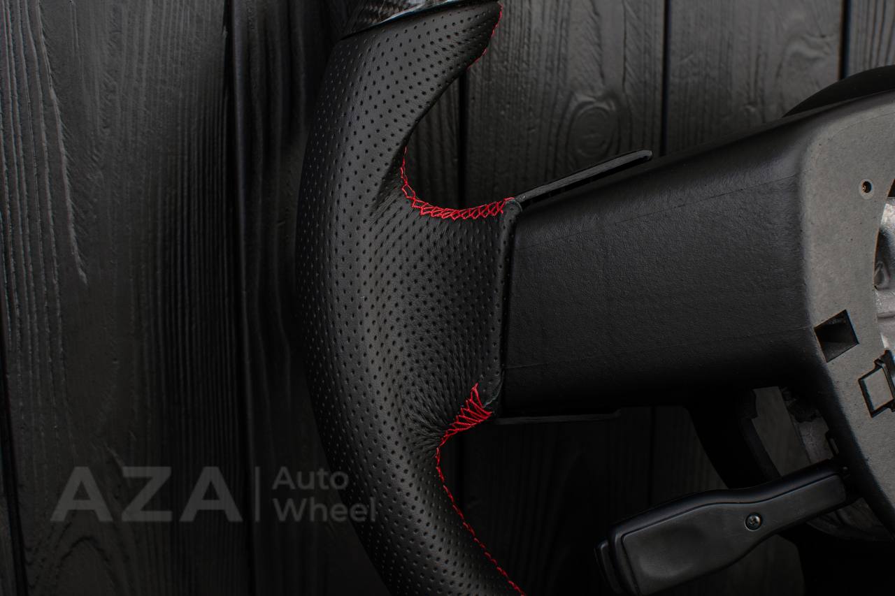 Steering wheel Toyota FJ Cruiser Carbon fiber/Perforated leather/Red stripe - Image 15