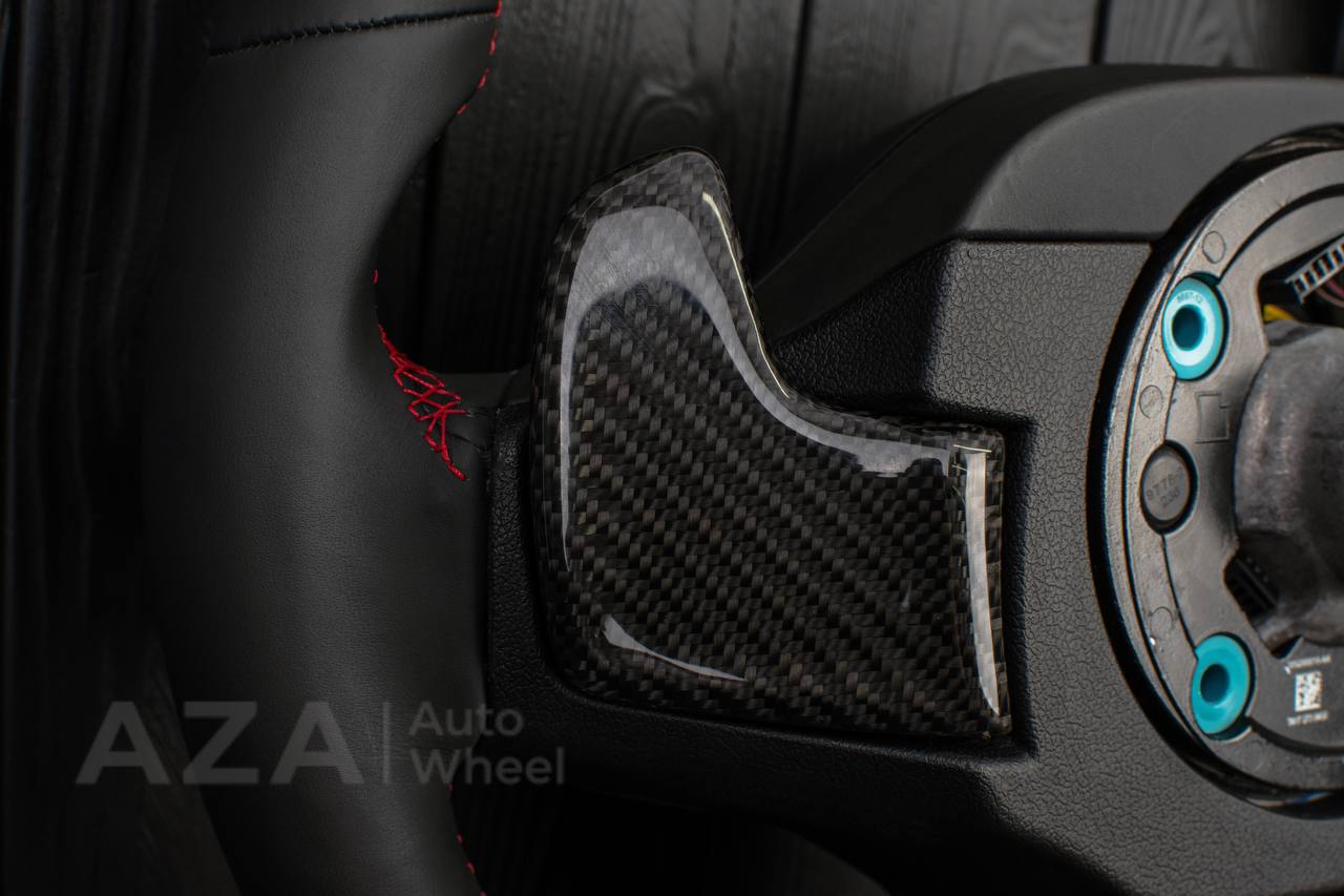 Steering wheel BMW M4 TO 2020+ TOYOTA SUPRA A90/A91 RETROFIT (comes complete with air bag and buttons, can choose any color stripe , stitching and +\- emblems on paddles, PLUG AND PLAY ) - Image 14