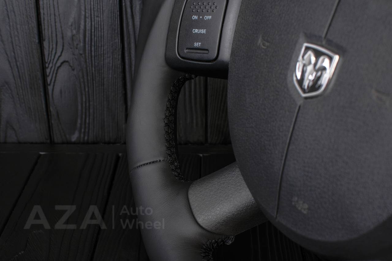 Steering Wheel Dodge Ram 2004-2008 Flat bottom Italian Napa leather - Image 7