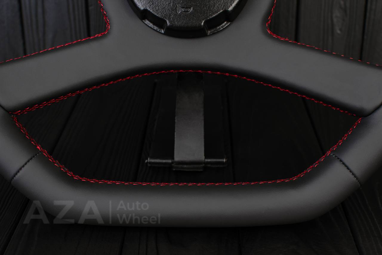 Steering wheel GM, OBS (1988-1994) Custom shape Napa/Red details - Image 16