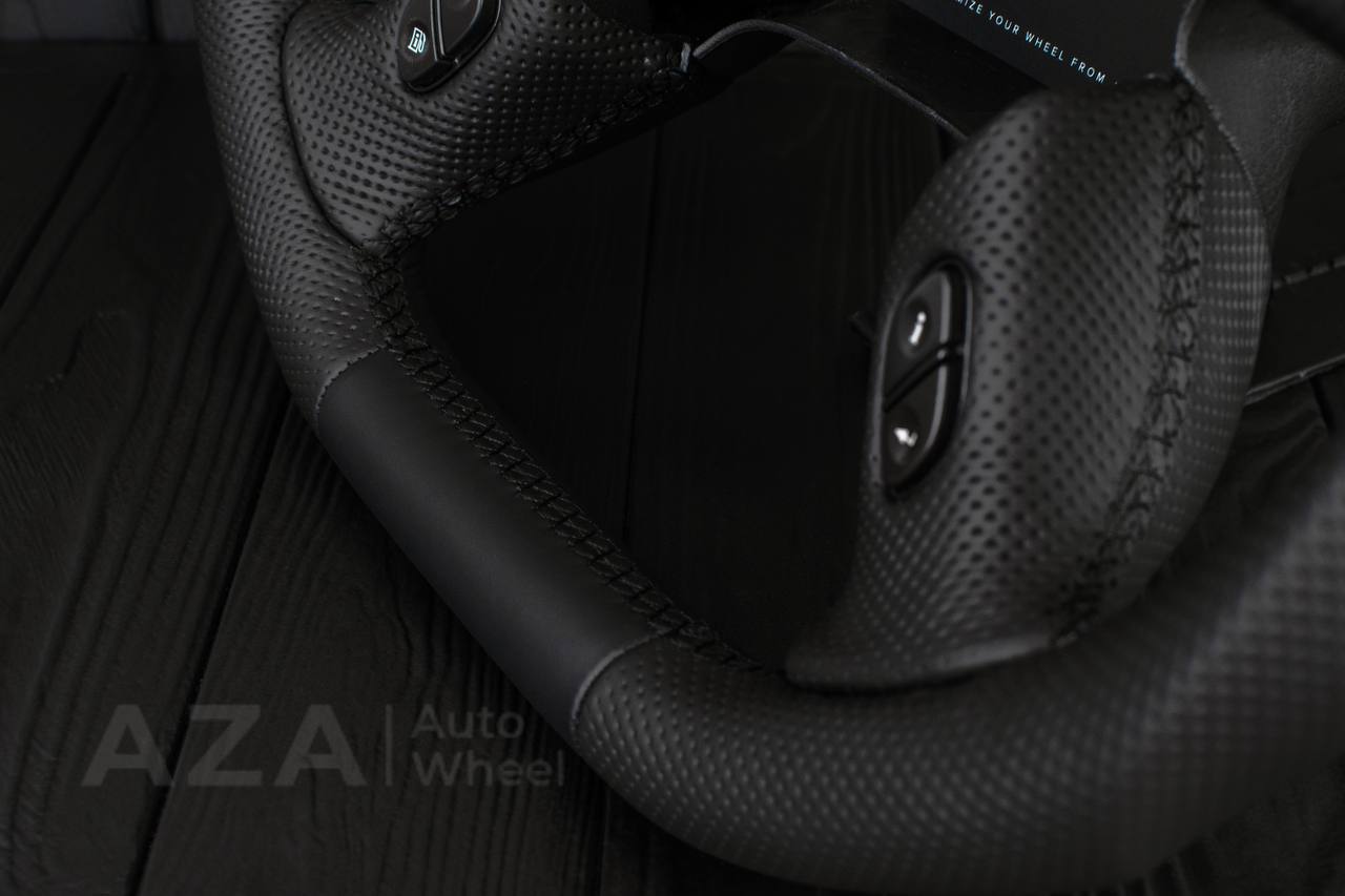 Steering wheel GM, Silverado, Sierra, Yukon, H2, Trailblazer, Denali (2003+) Napa/Perforated leather - Image 6