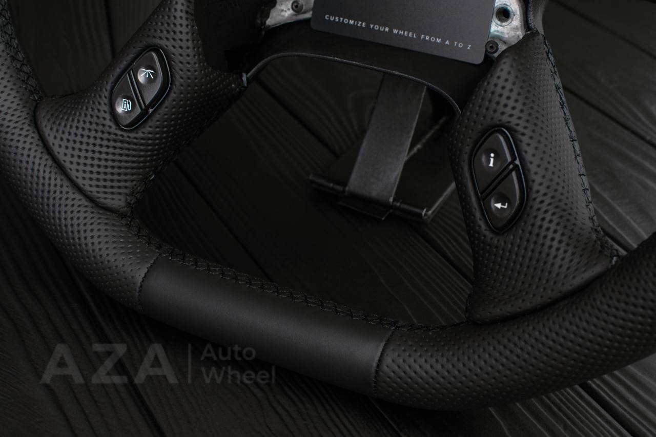Steering wheel GM, Silverado, Sierra, Yukon, H2, Trailblazer, Denali (2003+) Napa/Perforated leather - Image 7