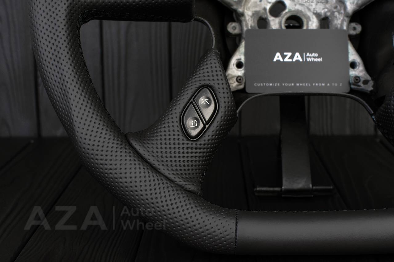 Steering wheel GM, Silverado, Sierra, Yukon, H2, Trailblazer, Denali (2003+) Napa/Perforated leather - Image 8