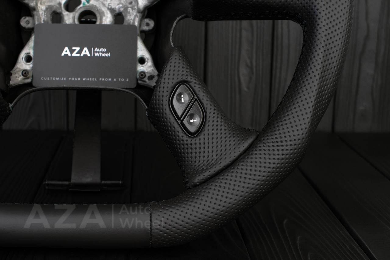 Steering wheel GM, Silverado, Sierra, Yukon, H2, Trailblazer, Denali (2003+) Napa/Perforated leather - Image 9