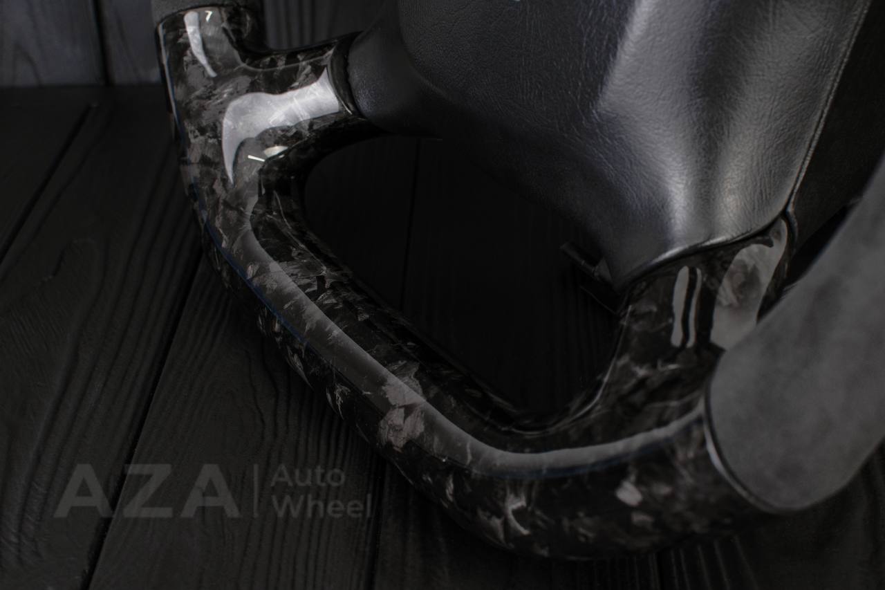 Steering wheel GM Silverado, Sierra, Escalade, Yukon, S10, Blazer, Tahoe, Suburban (1998-2002) Forged Carbon fiber/Alcantara - Image 8