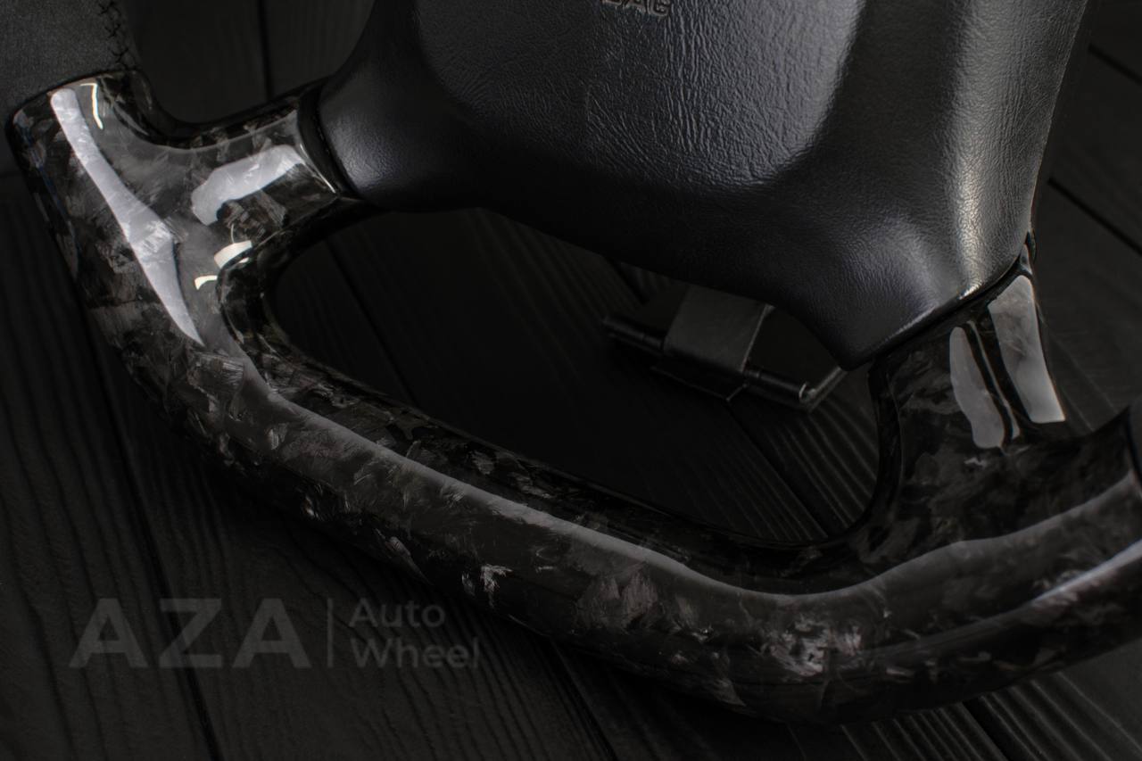Steering wheel GM Silverado, Sierra, Escalade, Yukon, S10, Blazer, Tahoe, Suburban (1998-2002) Forged Carbon fiber/Alcantara - Image 9