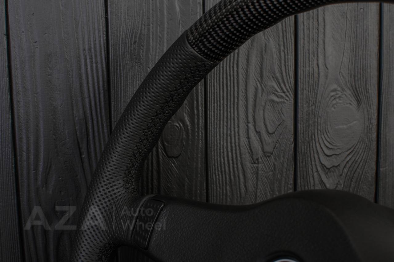 Steering wheel BMW E30 M-Tech 1 Nap 385mm converted to 370mm Carbon fiber/Perforated leather - Image 15
