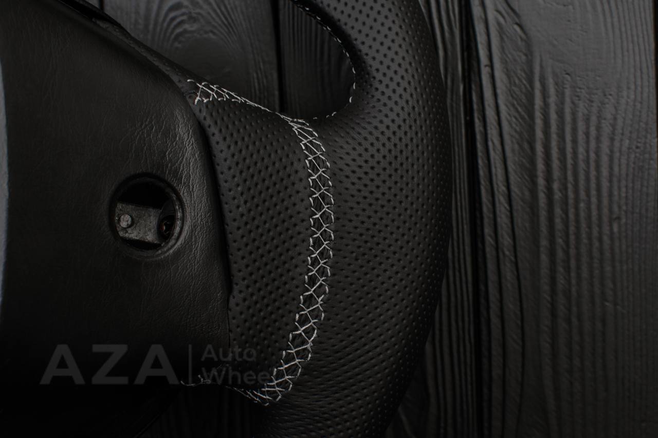 Steering wheel Ford F150/F250/F350 97-2007 Alcantara/Perforated leather/Grey details - Image 13