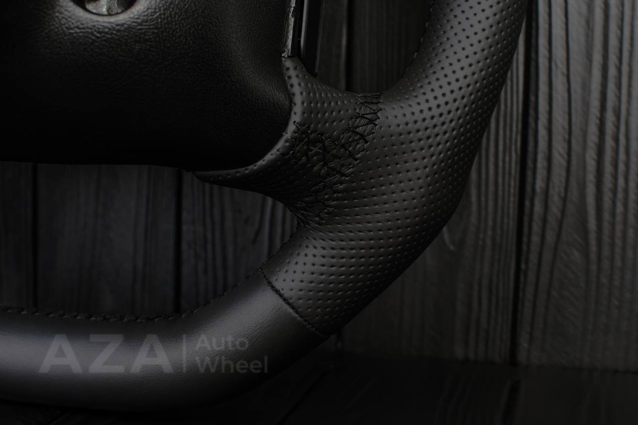 Steering wheel Ford Bronco F150/F250/F350 1994-1996 Napa/Perforated leather/GREEN stripe (can be any color) - Image 13