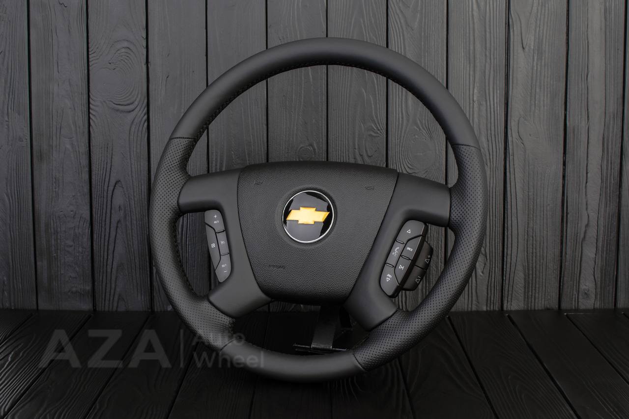 Steering wheel GM SILVERADO, SIERRA, ESCALADE, 2007-2014 Italian napa leather/Perforated leather - Image 3