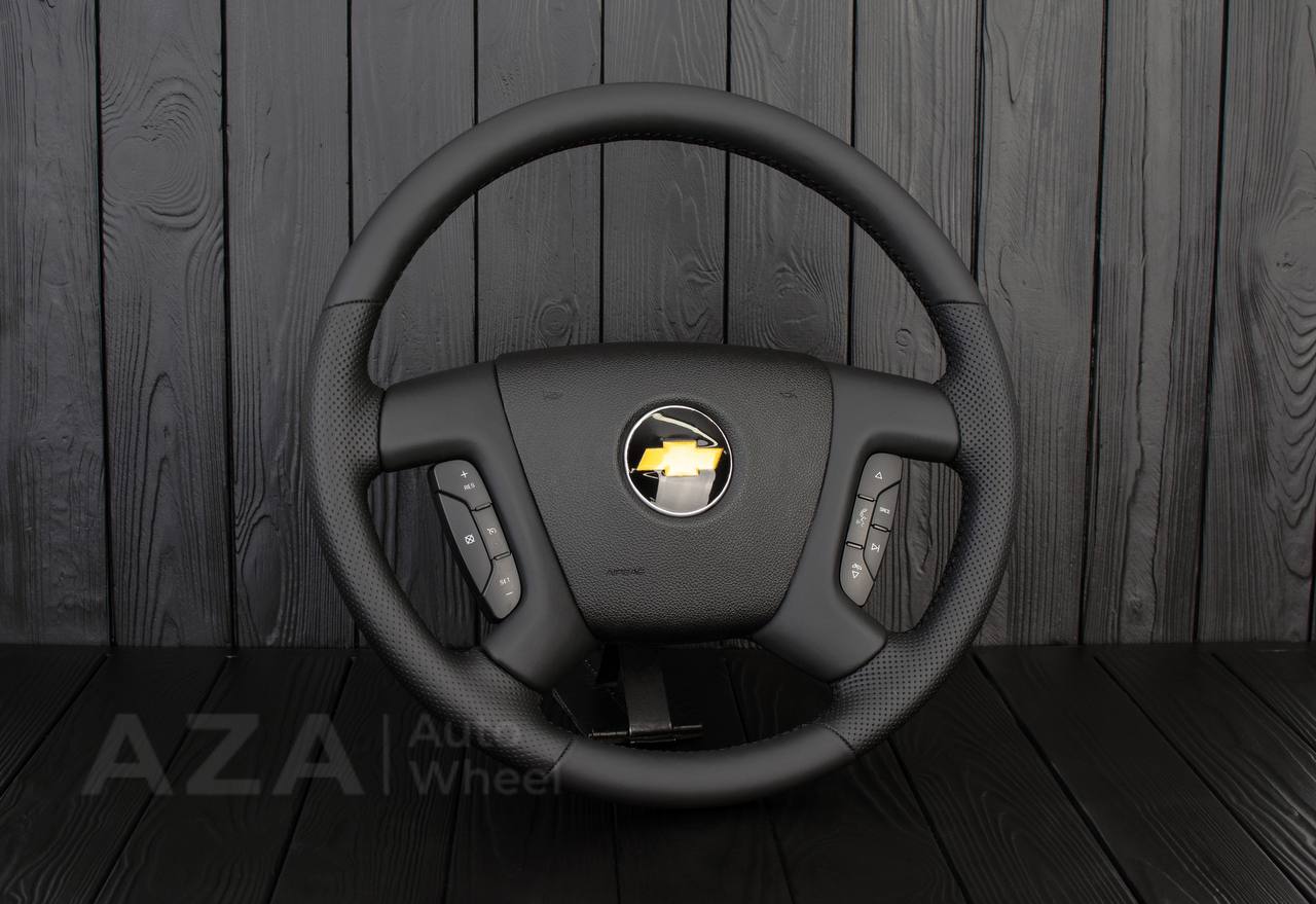 Steering wheel GM SILVERADO, SIERRA, ESCALADE, 2007-2014 Italian napa leather/Perforated leather - Image 4