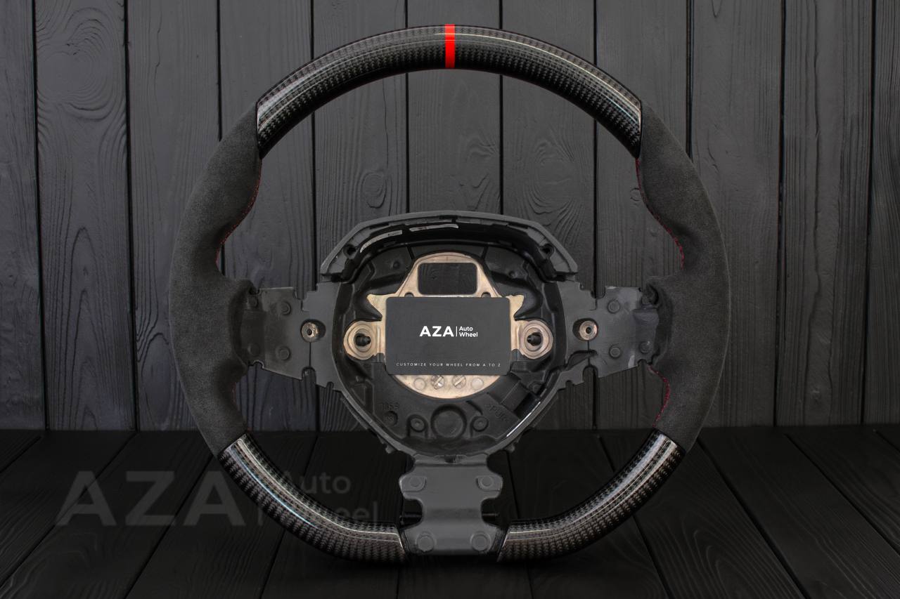 Steering wheel Lamborghini Aventador Carbon fiber/Alcantara/Red stripe (any color details)