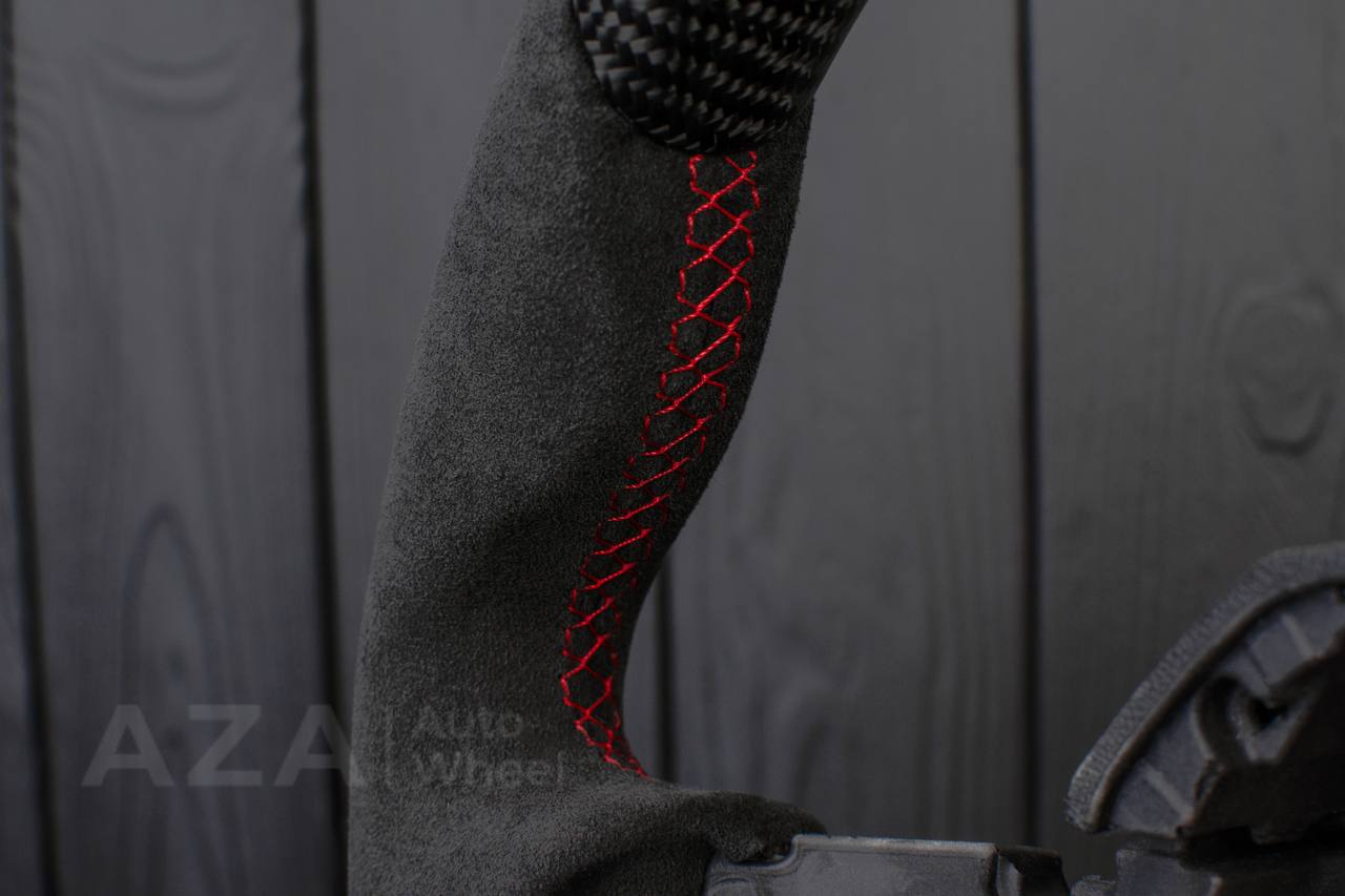 Steering wheel Lamborghini Aventador Carbon fiber/Alcantara/Red stripe (any color details) - Image 16