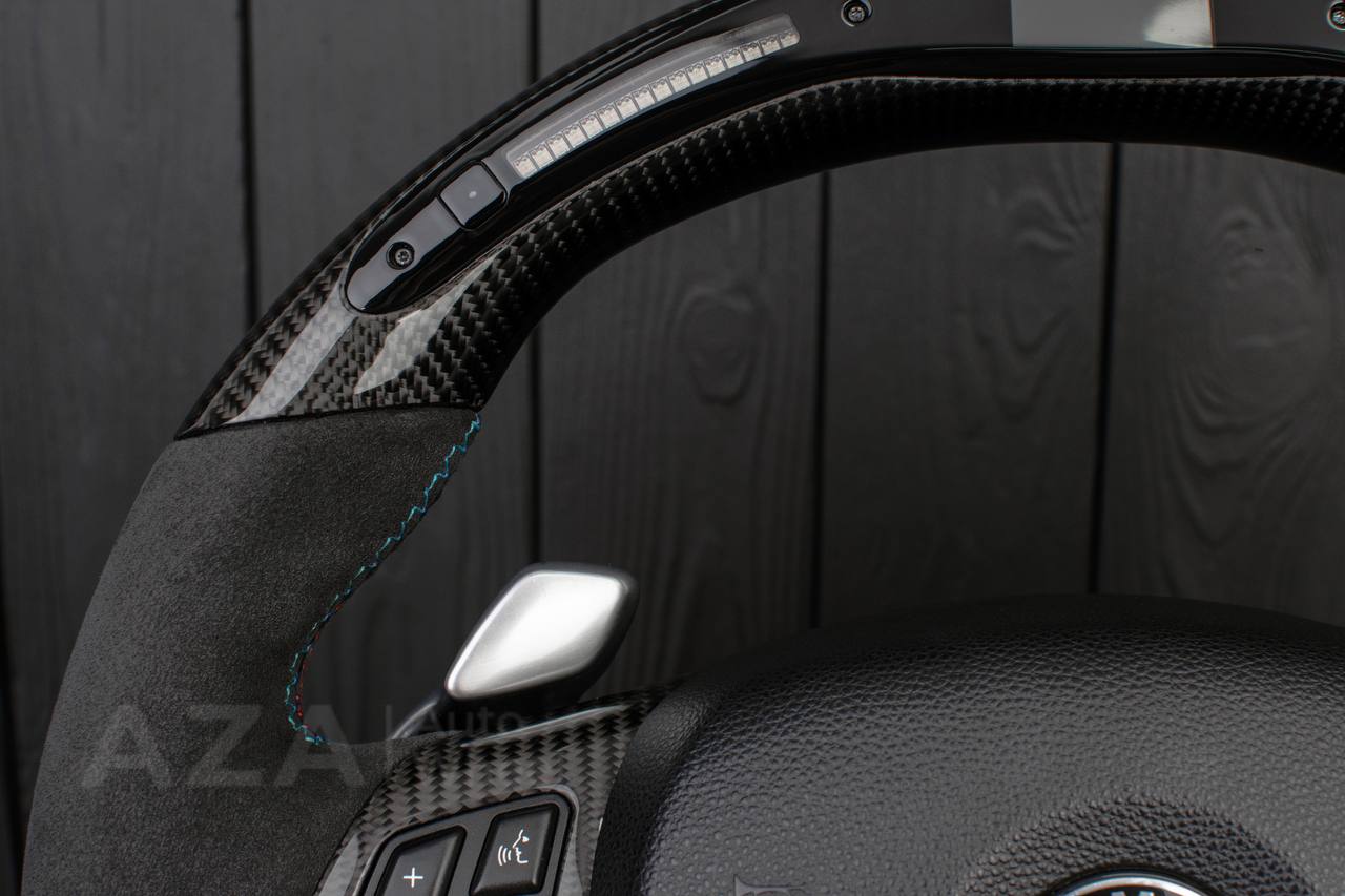 Steering wheel BMW E9X E8X Сarbon fiber/Alcantara/Led screen - Image 5