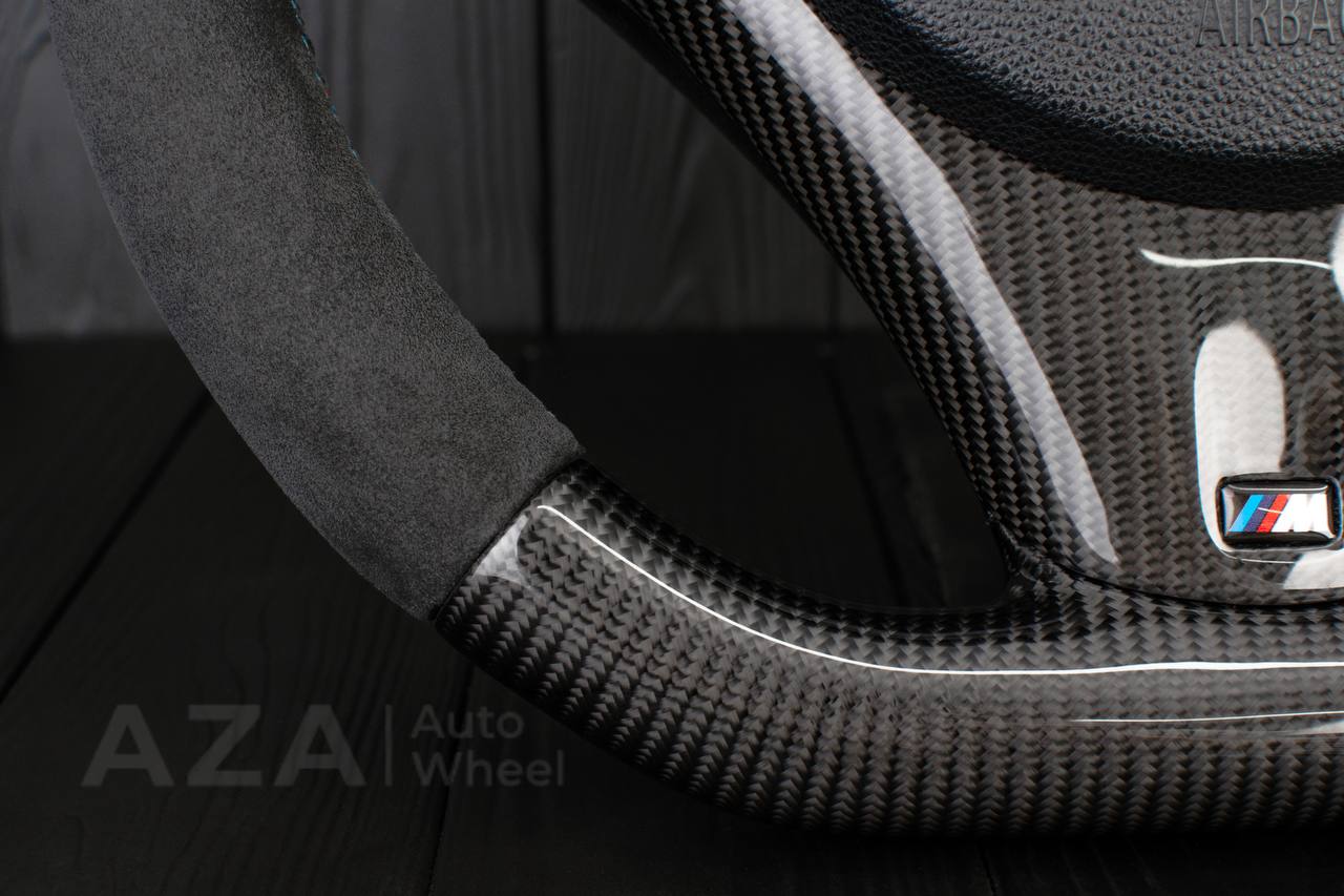 Steering wheel BMW E9X E8X Сarbon fiber/Alcantara/Led screen - Image 7