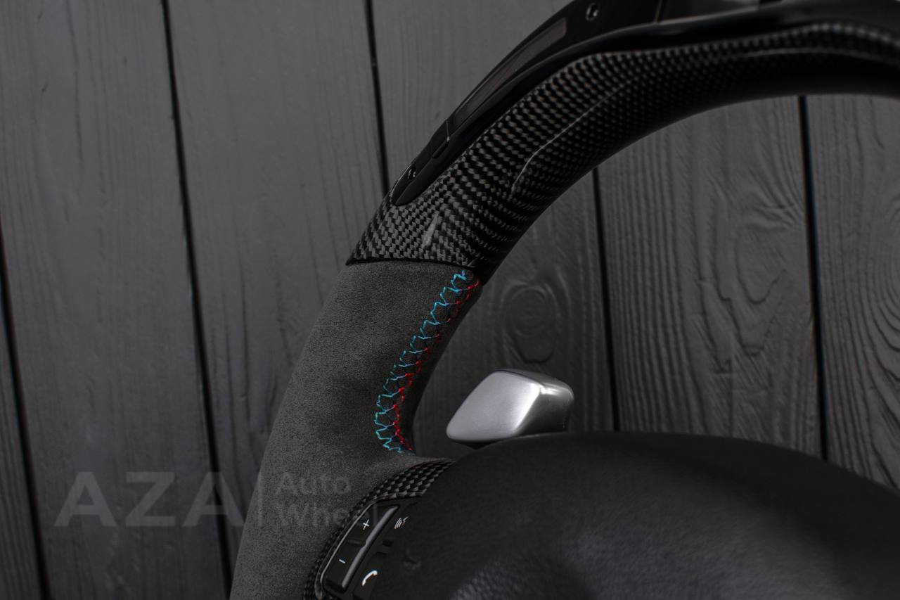 Steering wheel BMW E9X E8X Сarbon fiber/Alcantara/Led screen - Image 8