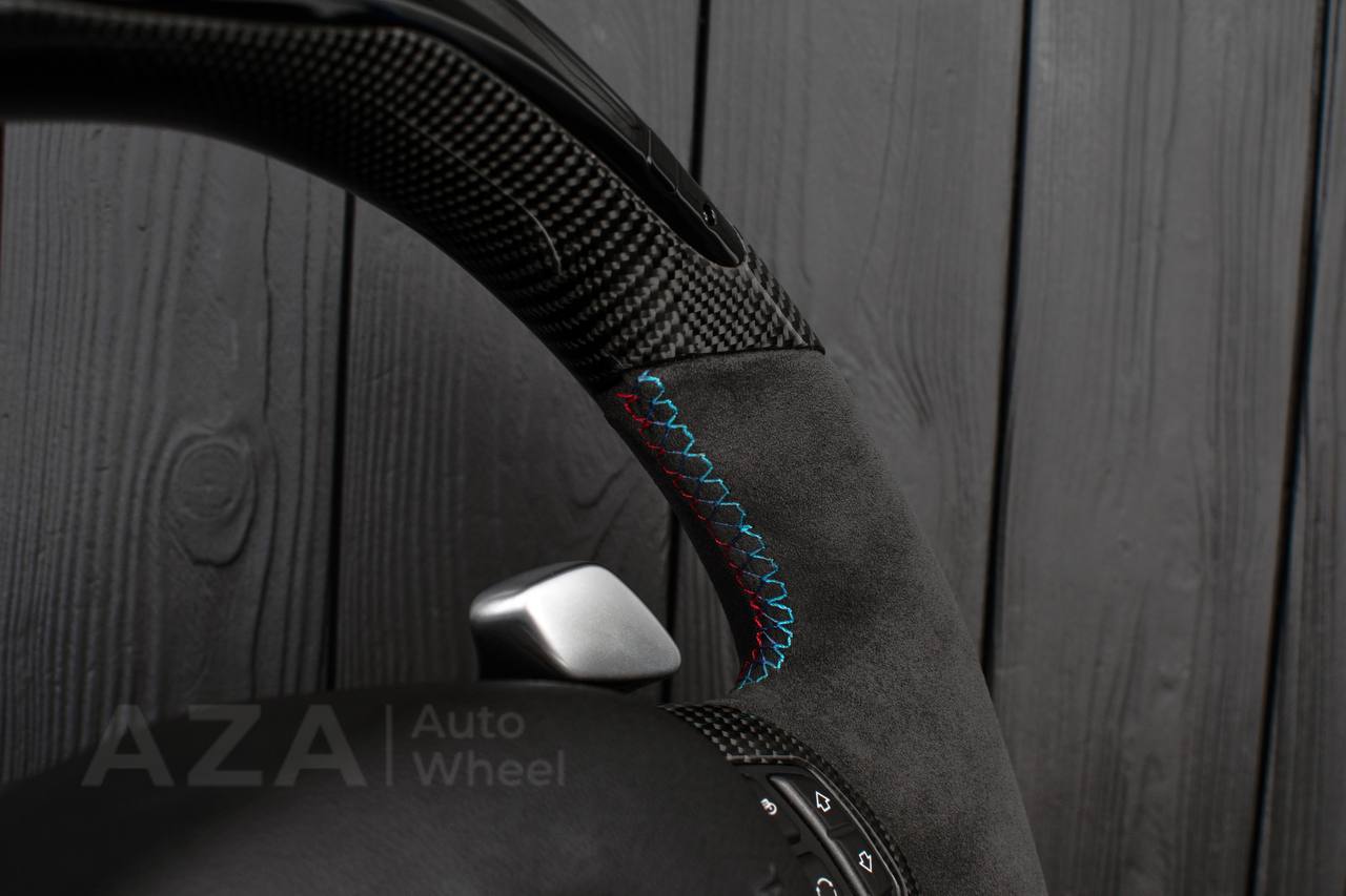 Steering wheel BMW E9X E8X Сarbon fiber/Alcantara/Led screen - Image 10