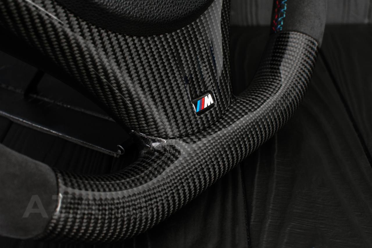 Steering wheel BMW E9X E8X Сarbon fiber/Alcantara/Led screen - Image 12
