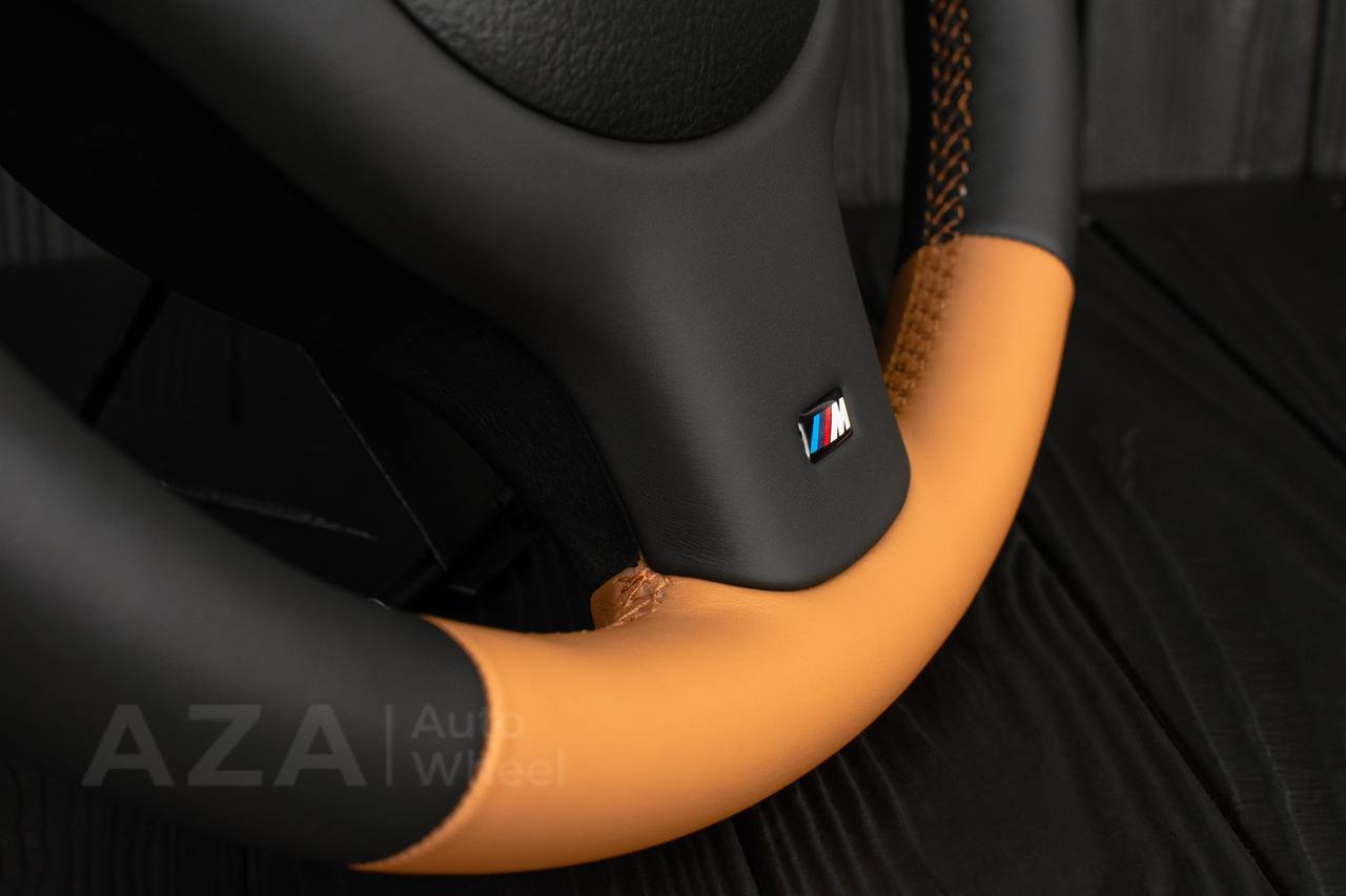 Steering wheel BMW E46/E39 Cinnamon/Black Napa leather - Image 8