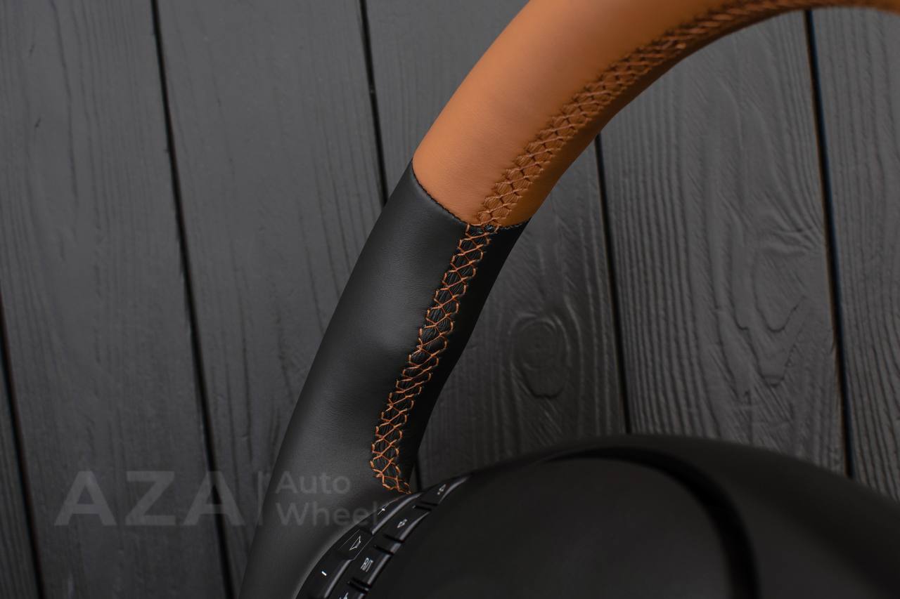Steering wheel BMW E46/E39 Cinnamon/Black Napa leather - Image 11