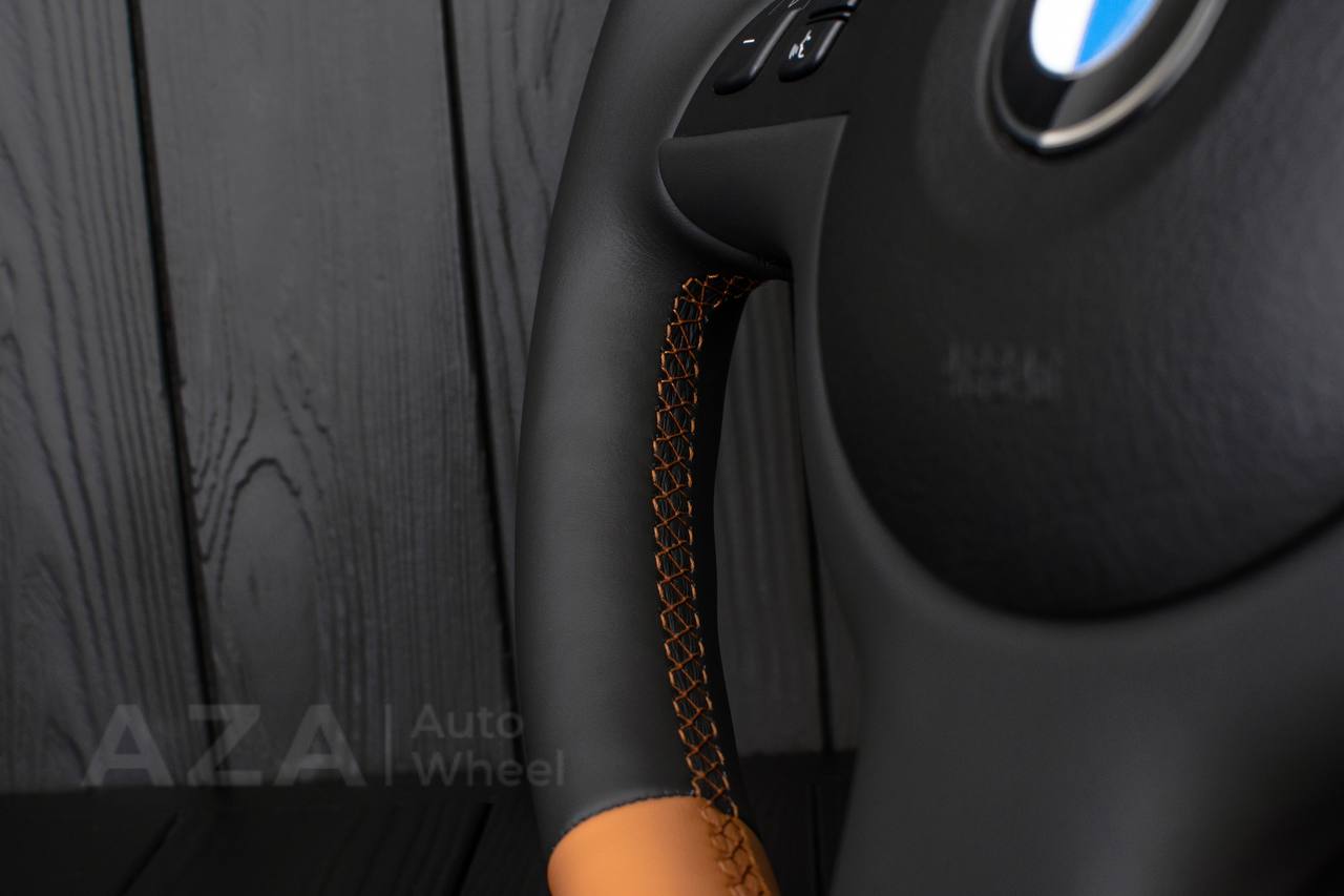 Steering wheel BMW E46/E39 Cinnamon/Black Napa leather - Image 12