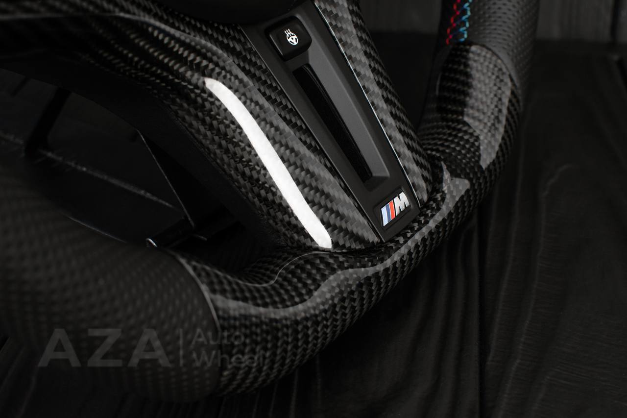 Steering wheel BMW G20 3 SERIES /G30 5 SERIES /G05 X5 / G07 X7 / G15 8 SERIES/ G11 G12 7 SERIES Carbon fiber/Perforated leather/HEATED/DRIVERS ASSIST - Image 6