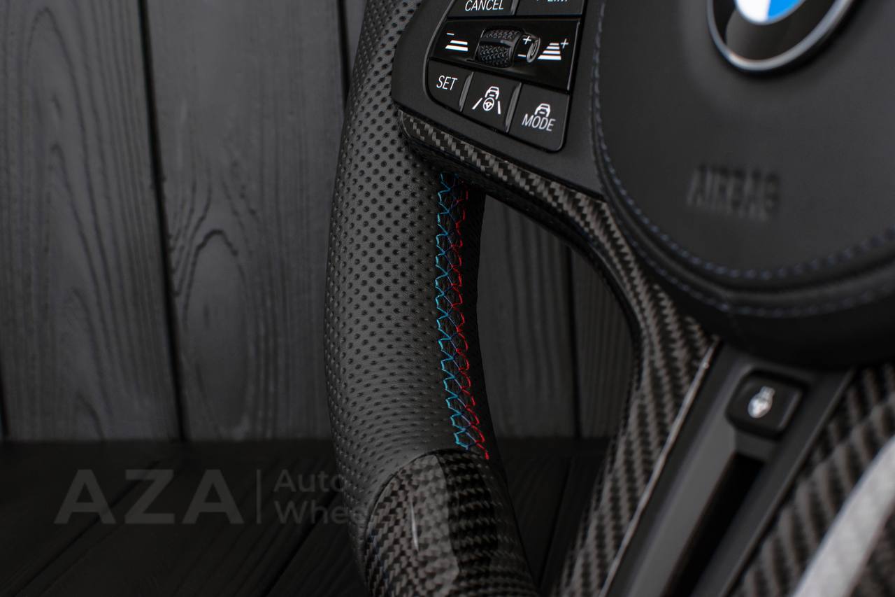 Steering wheel BMW G20 3 SERIES /G30 5 SERIES /G05 X5 / G07 X7 / G15 8 SERIES/ G11 G12 7 SERIES Carbon fiber/Perforated leather/HEATED/DRIVERS ASSIST - Image 7