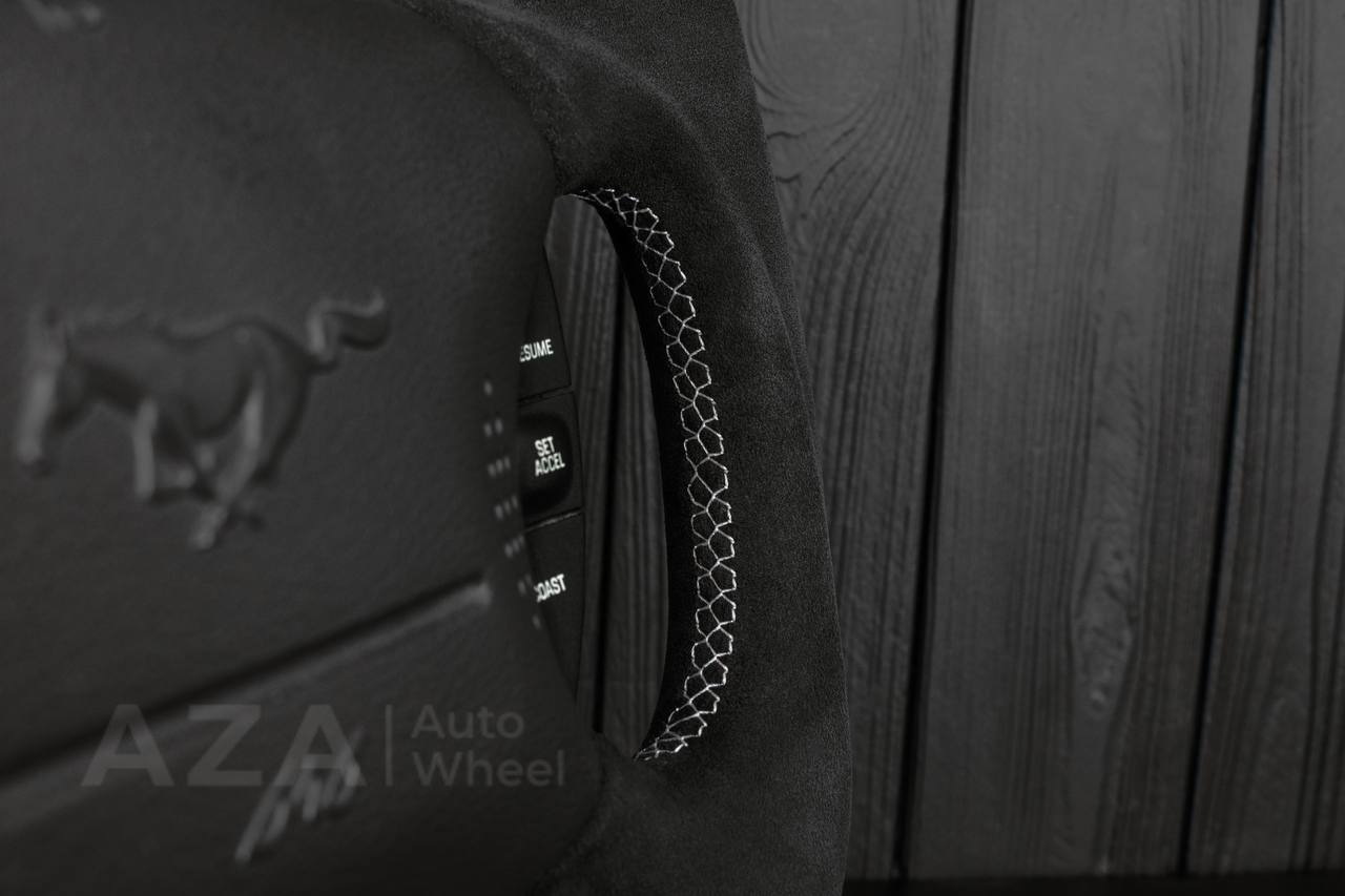 Steering wheel Ford Lightning/Ranger/Explorer 99-2004 Carbon fiber/Alcantara/White details (can be any color per request) - Image 11