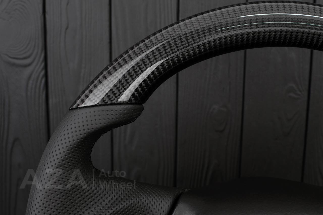 Steering wheel GM Silverado, Sierra, Escalade, Yukon, S10, Blazer, Tahoe, Suburban (1998-2002) Carbon fiber/Perforated leather - Image 8