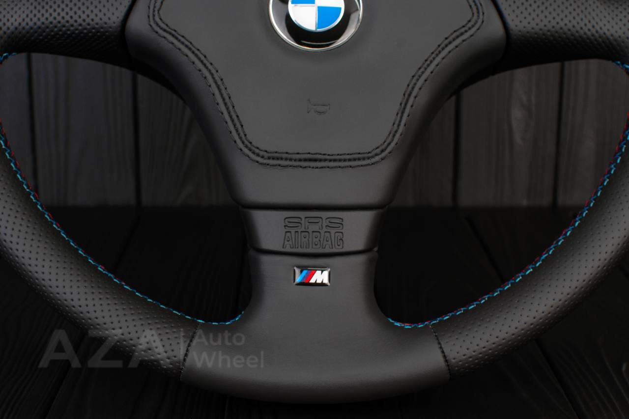 Steering wheel BMW E36 Euro Napa/Wrapped Air bag/M stitch - Image 5