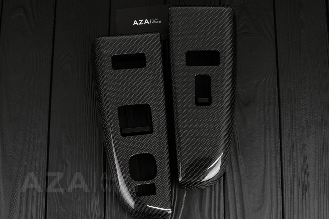 2003-06 GM Window switch trim bezel Set 2×2 TWILL CARBON SINGLE CAB/Regular cab/EXTENDED CAB - Image 9