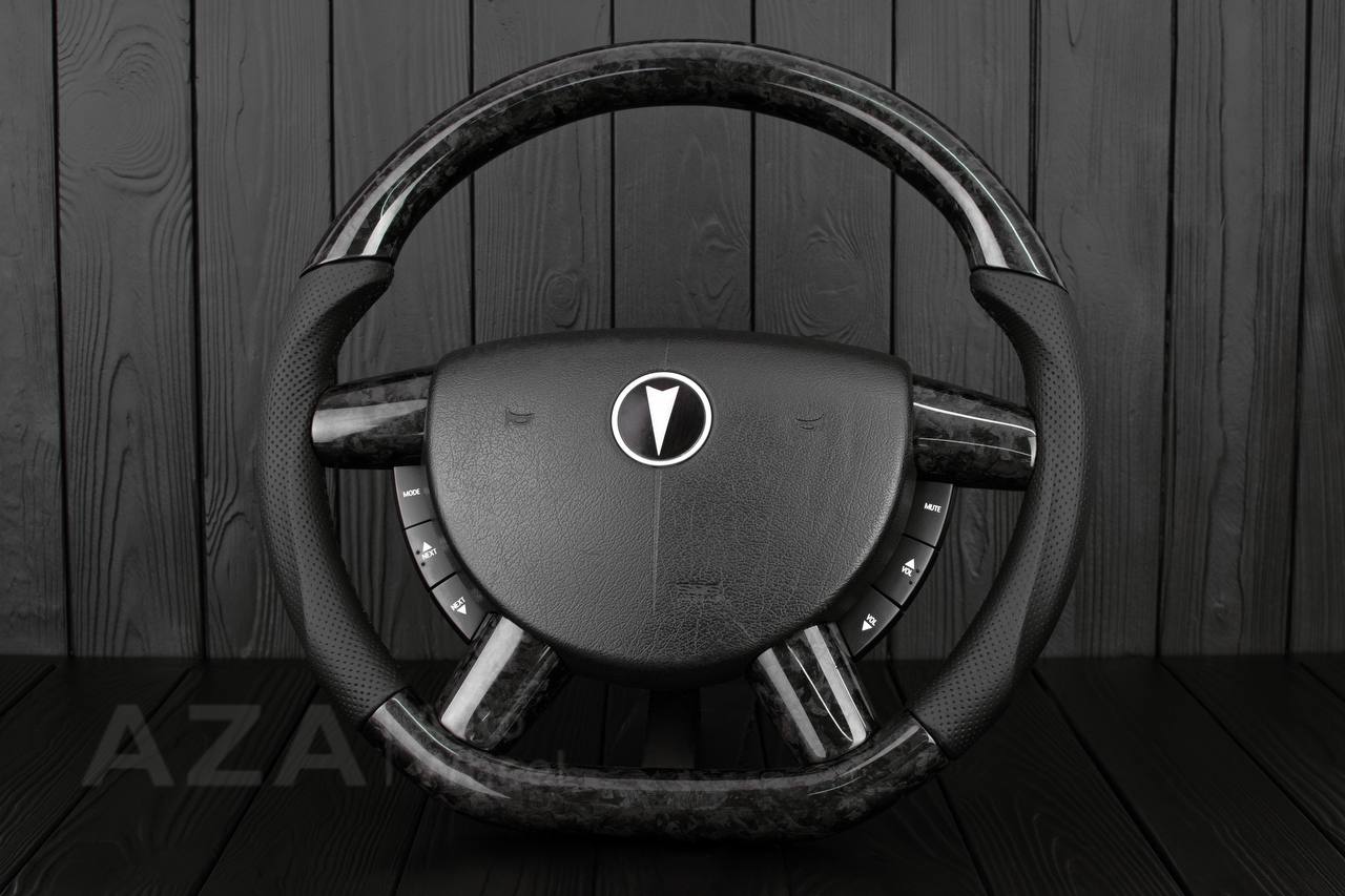 Steering wheel Pontiac GTO (2004 -2006) Forged Carbon fiber/Perforated leather - Image 3