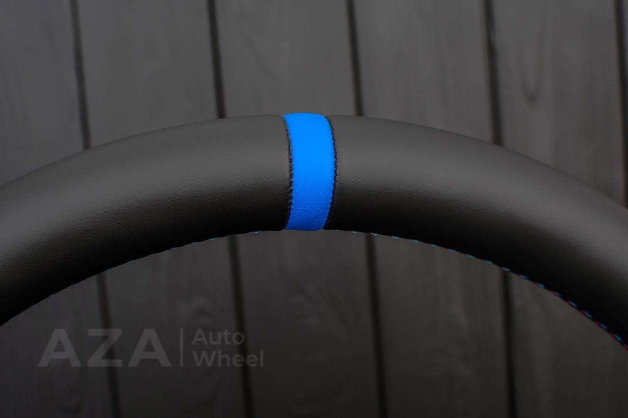 Steering wheel BMW F3X Paddle Napa/Alcantara/Blue stripe/ BLUE GLOSS+ ALCANTARA TRIM INCLUDED - Image 12