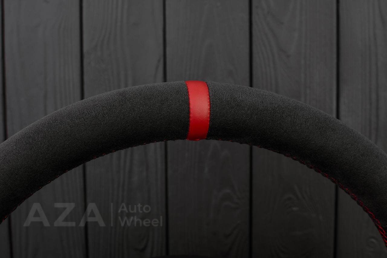 Steering wheel BMW e36 Z3 M roadster Alcantara/Perforated leather/Red details - Image 11