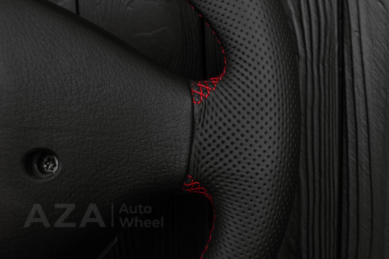 Steering wheel BMW e36 Z3 M roadster Alcantara/Perforated leather/Red details - Image 12