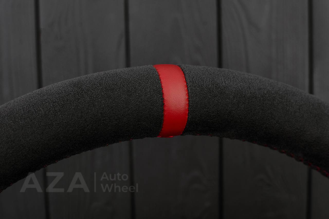 Steering wheel BMW e36 Z3 M roadster Alcantara/Perforated leather/Red details - Image 13