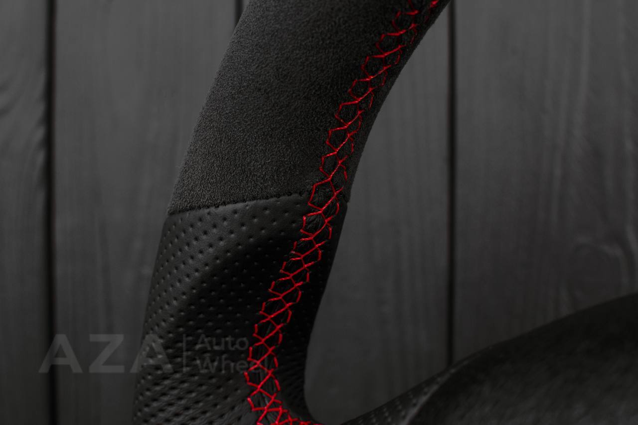 Steering wheel BMW F3X F2X SPORTLINE Alcantara/Perforated leather/Red details - Image 7