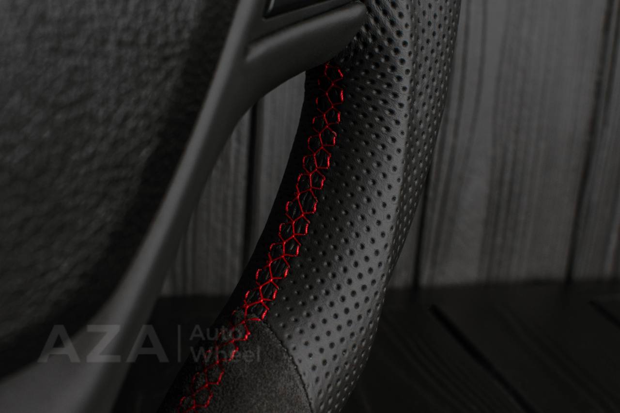 Steering wheel BMW F3X F2X SPORTLINE Alcantara/Perforated leather/Red details - Image 9