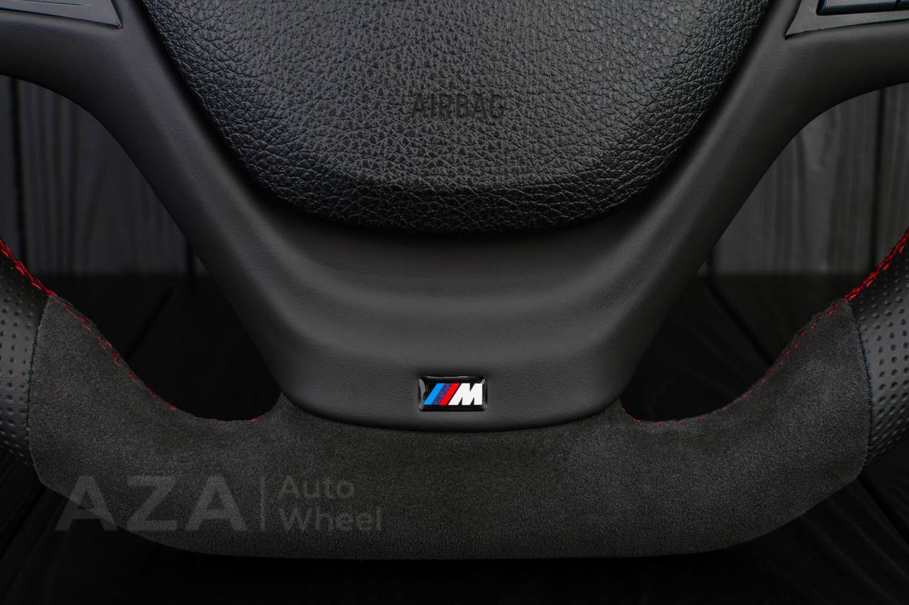 Steering wheel BMW F3X F2X SPORTLINE Alcantara/Perforated leather/Red details - Image 11