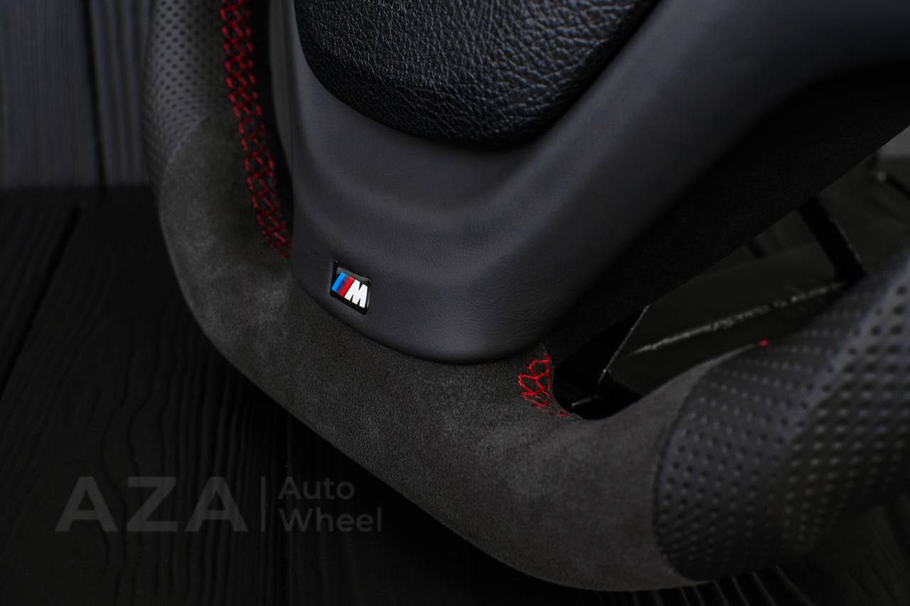 Steering wheel BMW F3X F2X SPORTLINE Alcantara/Perforated leather/Red details - Image 14