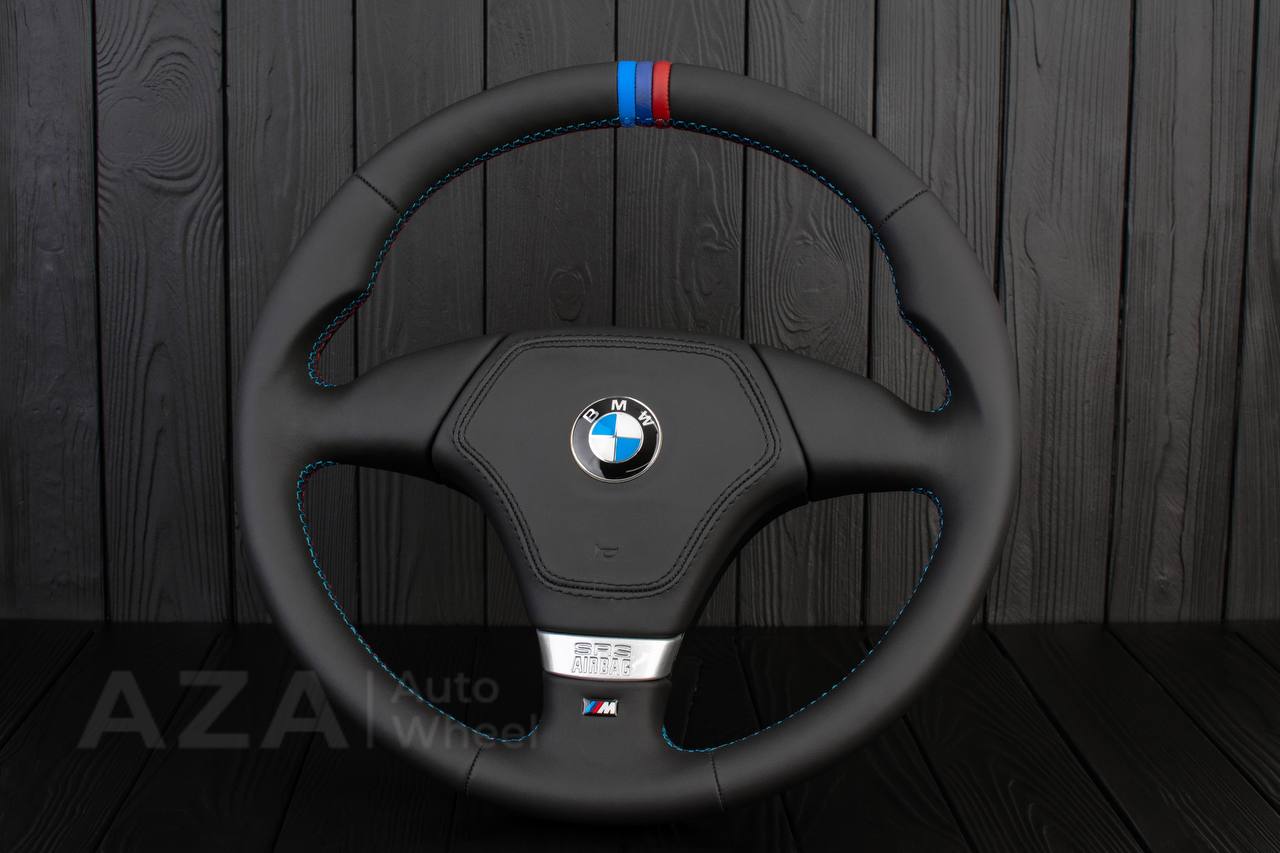 Steering wheel BMW E36 Euro Napa/Perforated leather/Wrapped Air bag/M color details